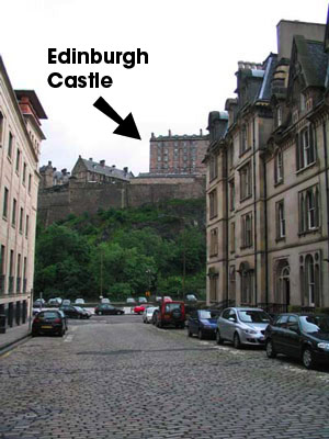 Cornwall Street (and Edinburgh Castle)