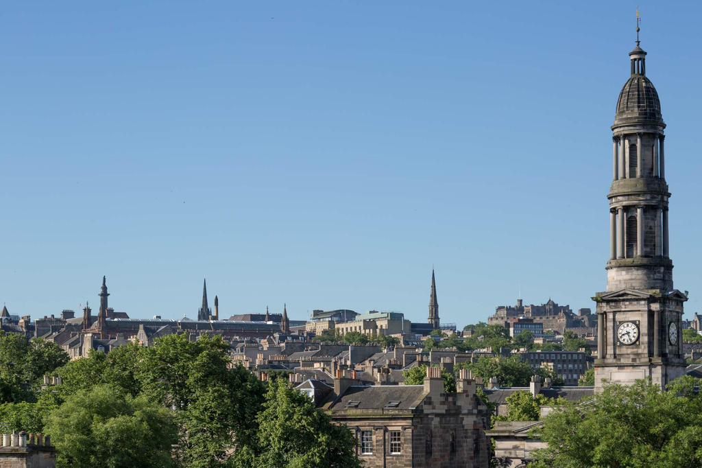 View from front entrance of building