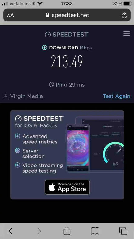 High speed internet access