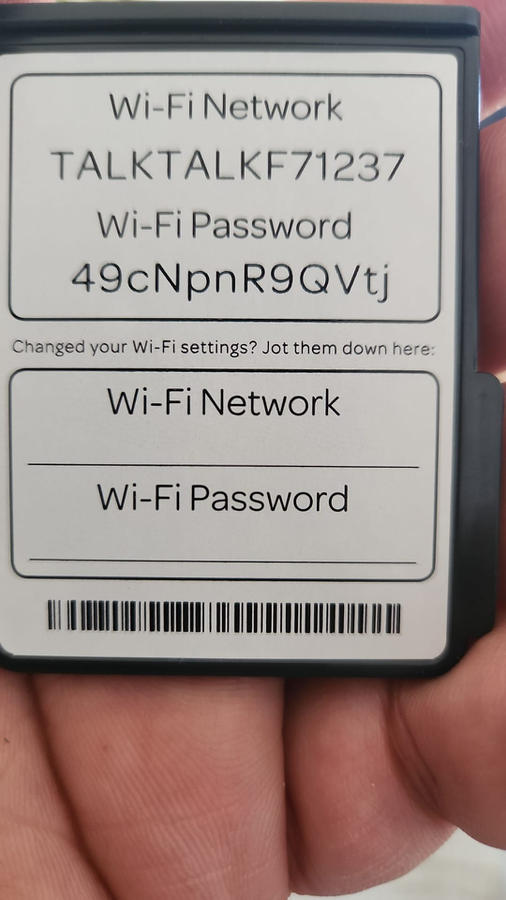 WiFi details