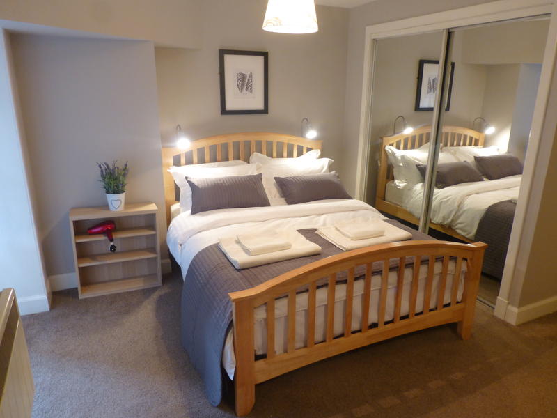 Bedroom with king-size double bed; an additional single bed is available on request
