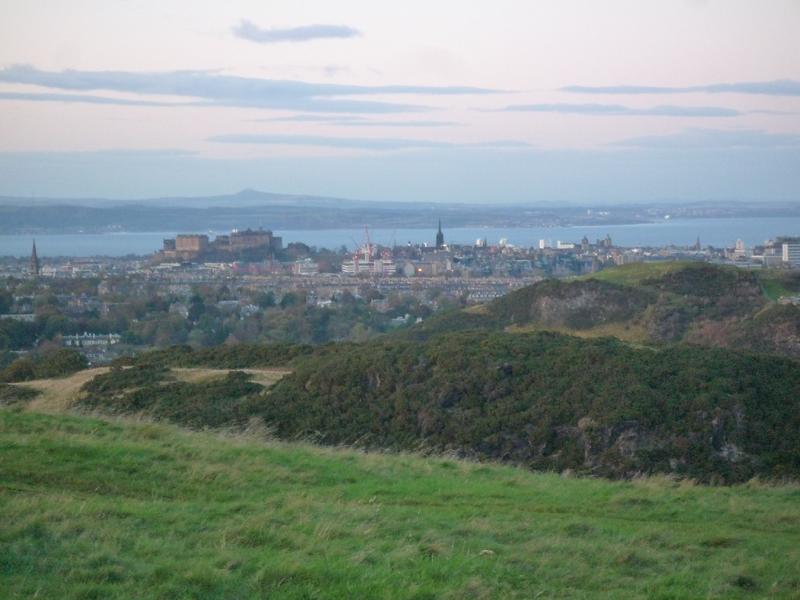 View to Edinburgh Castle, from the Braid Hills