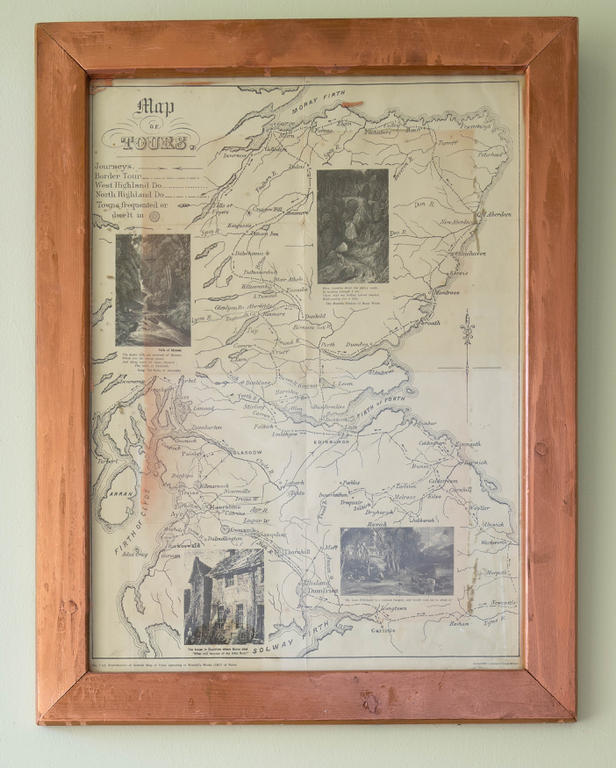 Map of Robert Burns's walking tours