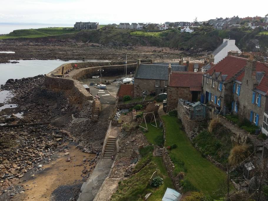 View down to harbour