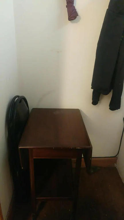 foldaway table and chairs in the porch