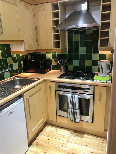 Kitchen area of living room