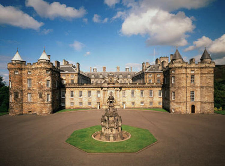 Holyrood Palace - half a mile away!