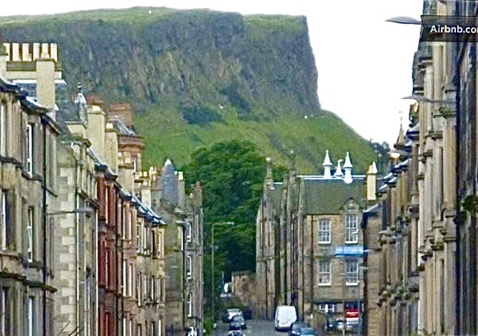 View of Arthur Seat from Easter Road