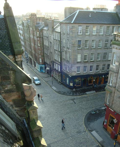 Looking down on Jeffrey Street