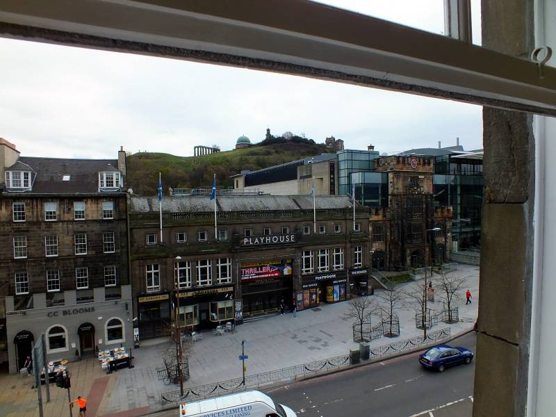 View to The Playhouse & Calton Hill