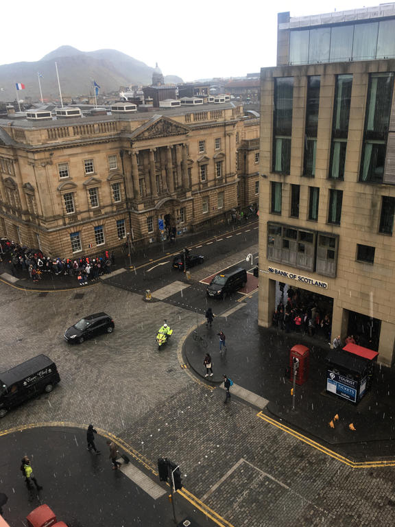 Looking down to the Royal Mile