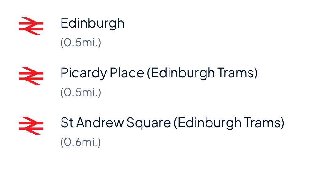 Proximity to trams