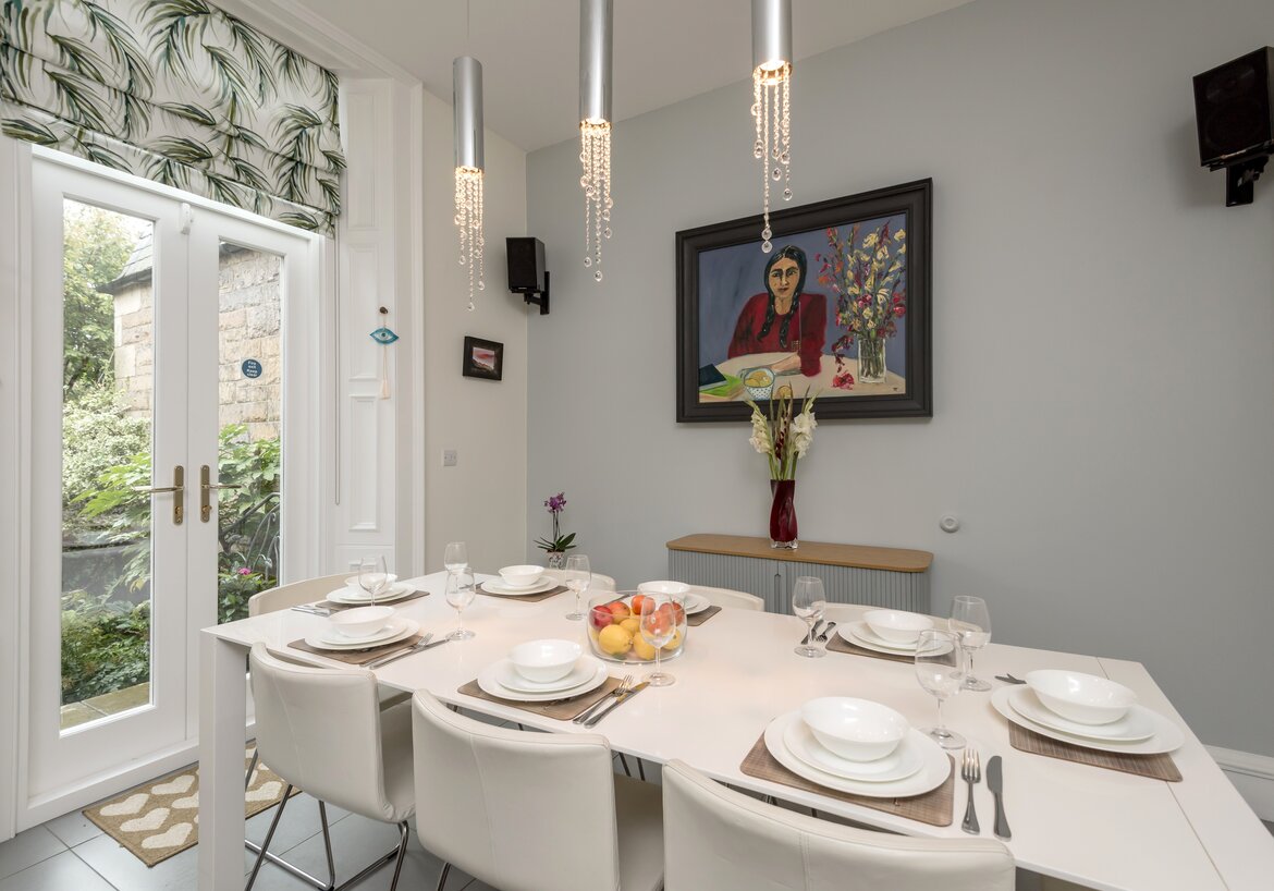 Spacious dining space