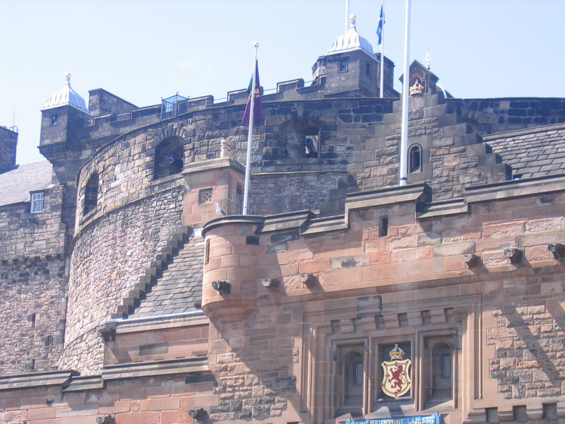 Edinburgh Castle facade from the Castle Esplanade