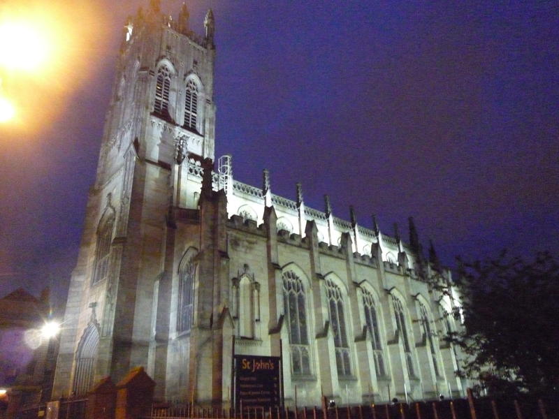 St John's Church at night